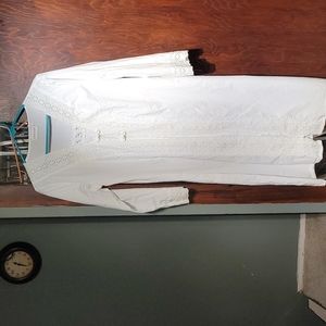 Victorian style Night Gown ivory white